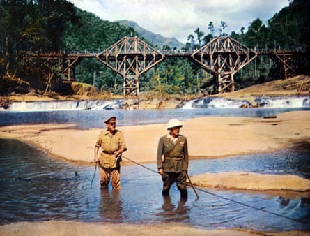 Alec Guinness and Sessu Hayakawa in The Bridge on the River Kwai