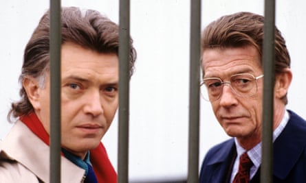 A response to story fatigue … Martin Shaw and John Hurt in the docu-drama.