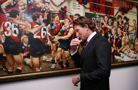 James Hird, head coach of the Bombers at the time of the supplements scandal
