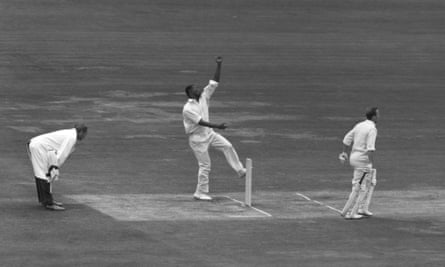 Hall bowling against England at Lord’s in 1963.
