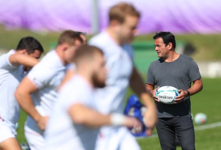 Former England captain Will Carling looks on during England captains run ahead of the 2019 Rugby World Cup final in Tokyo