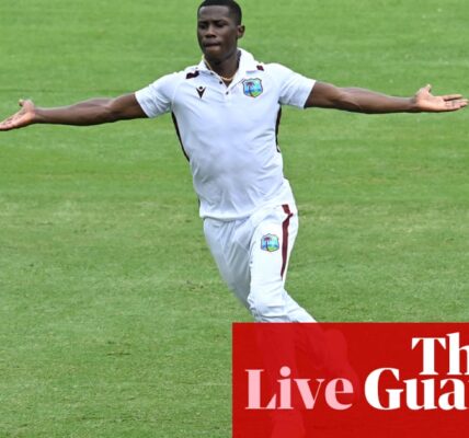 On the fourth day of the second Test match, the West Indies were victorious over Australia by a margin of eight runs, according to live updates.