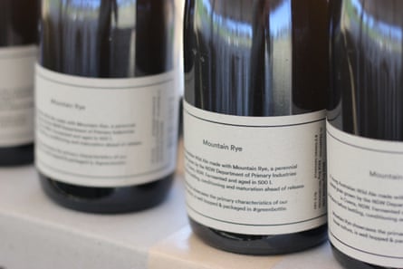 Bottles of Wildflower’s Mountain Rye beer, made with grains from the Perennial Artisan Grains Workshop