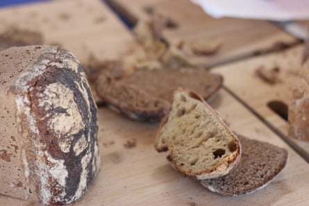 Rye and sourdough bread made from Australian perennial grains, as part of the Perennial Artisan Grains Workshop
