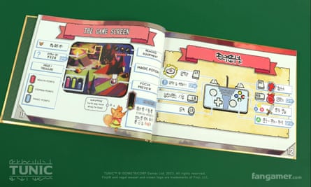 video game manuals Fangamer printed Tunic manual (4)