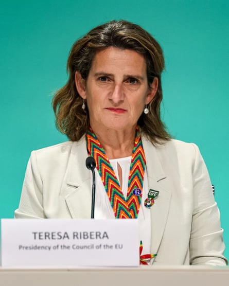 Spanish environment minister Teresa Ribera 