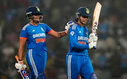 Titas Sadhu made a sensational debut as India dominated Australia in the first Twenty20 match.