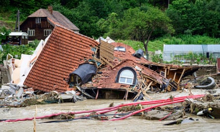 Flooding in Prevalje, Slovenia, August 2023