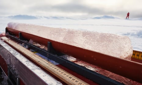 An ice core drilled from sea ice in the central Arctic Ocean