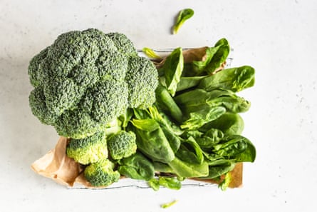 Broccoli and leafy greens benefit from a ‘breathing hole’ when placed in the fridge.