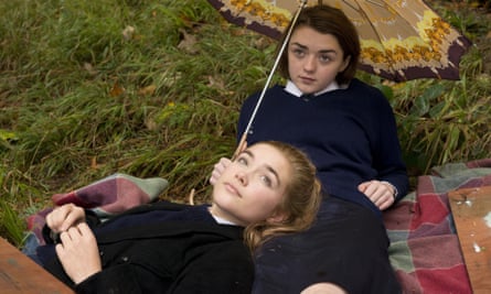 Florence Pugh and Masie Williams in The Falling.