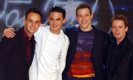 In the eye of the storm … with Will Young and Gareth Gates.