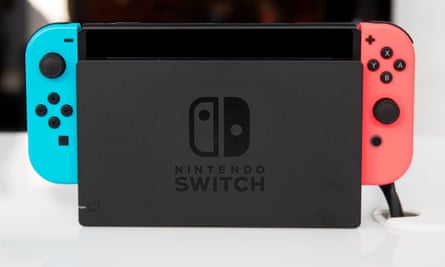 The Nintendo Switch console.