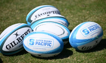 Balls at the Super Pacific trial match between Melbourne Rebels and NSW Waratahs this month.