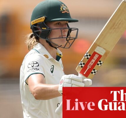 Live coverage of day two of the one-off women's Test match between Australia and South Africa.