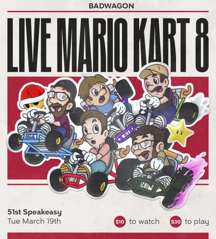 A flyer for the live event.