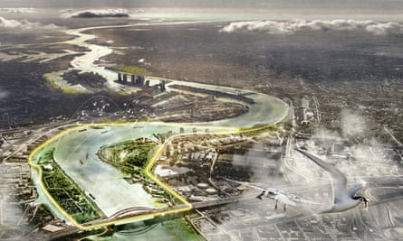 "The city of Rotterdam is protected by a tidal park that surrounds it on all four sides, ensuring a constant supply of water."