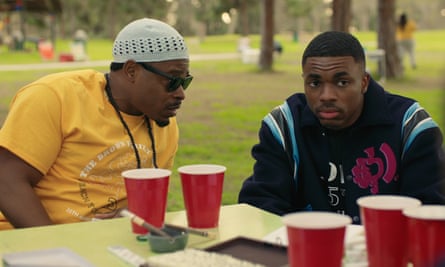 From left: Kareem Grimes and Vince Staples in The Vince Staples Show.