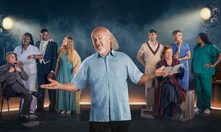 Host Bill Bailey and eight aspiring actors in Bring the Drama.