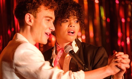 Breakout star … West with Olly Alexander in It’s a Sin.