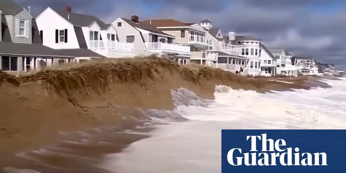 A town in Massachusetts is currently dealing with the effects of rising sea levels after their sand barrier failed to protect them.