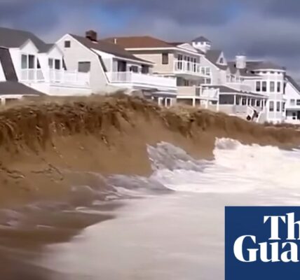 A town in Massachusetts is currently dealing with the effects of rising sea levels after their sand barrier failed to protect them.