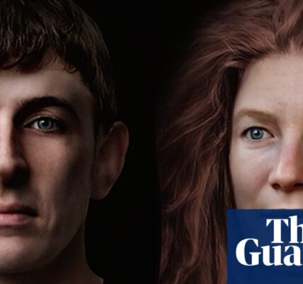 Ancient faces brought back to life at Scottish museum – video
