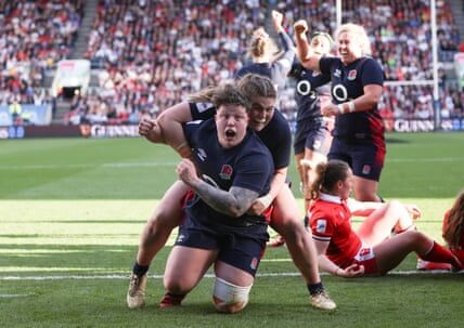 England run in eight tries to demolish Wales in Women’s Six Nations