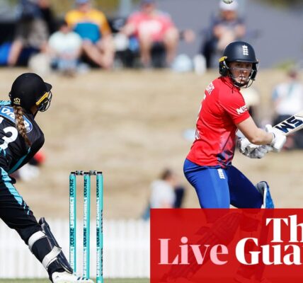 England's victory over New Zealand by 15 runs was documented in real time during the second women's T20 international.