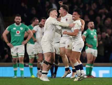 Marcus Smith's last-minute drop goal dashed Ireland's hopes of winning the Six Nations title, as England emerged victorious in a thrilling game.
