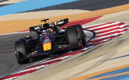 Max Verstappen ignores the commotion to secure the top starting position at the Bahrain Formula 1 Grand Prix.
