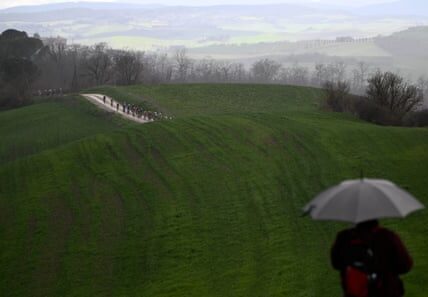 Pogacar achieves victory in Strade Bianche after a successful 81km solo attack following in the footsteps of Kopecky's win.
