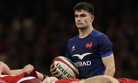 France’s scrum-half Nolann Le Garrec during the game with Wales.