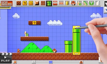 Downing tools … Nintendo’s Super Mario Maker, whose servers will shut down next month.