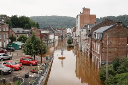 Flooding in Pepinster in July 2021