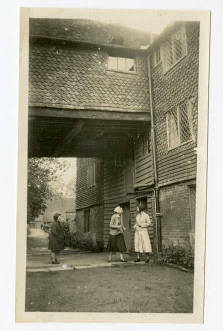 Red Biddy, Sister Agatha and Peggy Pollard at the mill.