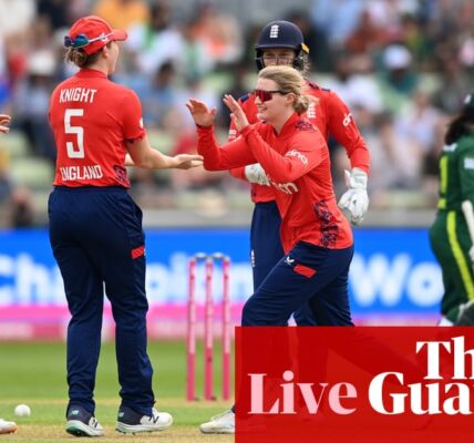 England beat Pakistan by 53 runs: first women’s T20 cricket international – as it happened