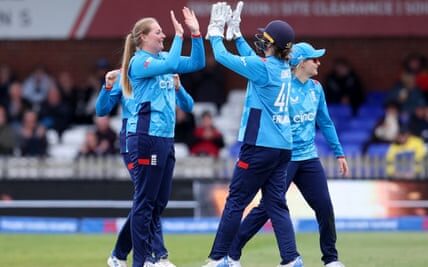 England’s Alice Capsey leads the way in ‘scrappy’ ODI win over Pakistan
