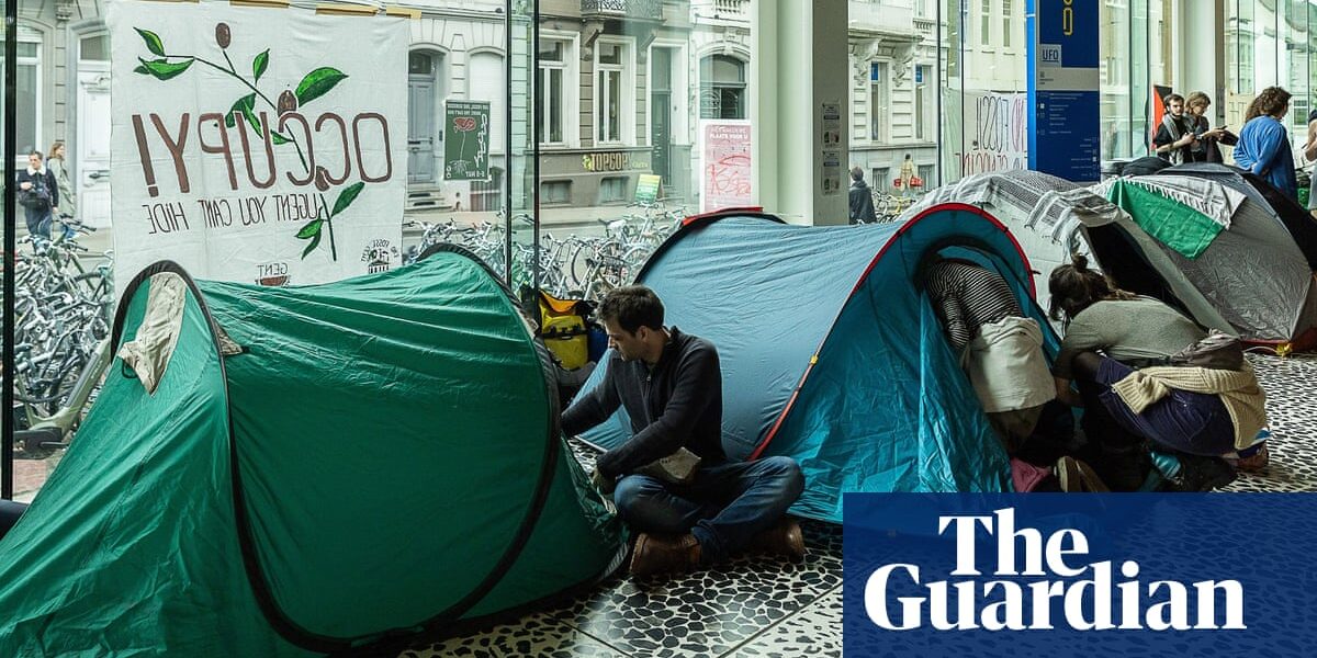 Ghent students occupy university building in climate and Gaza protest