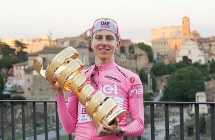 Pogacar’s Giro d’Italia domination seals place among cycling’s greats