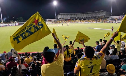Fans watch the Texas Super Kings take on the LA Knight Riders in a Major League Cricket match in Grand Prairie, Texas last summer.