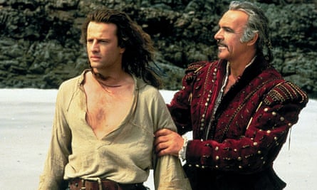 Christopher Lambert and Sean Connery in Highlander.