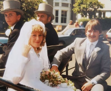 ‘We’ve no regrets’ … Marc and Karen on their wedding day in 1984.