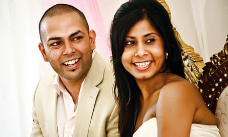 ‘We inquired about flying to Alton Towers in a hot-air balloon’ … Ritesh and Sheena on Don’t Tell the Bride.