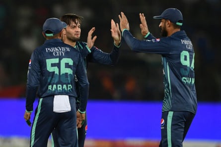 Pakistan wore shirts in support of flood victims during the T20 match against England in Karachi in September 2022.