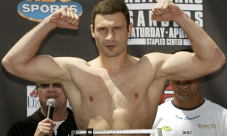 Vitali Klitschko boxing in 2004.
