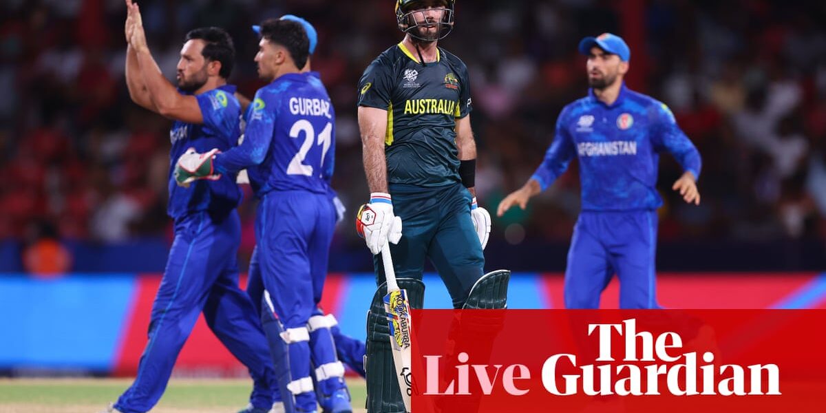 Australia fall to shock defeat by Afghanistan at T20 World Cup – as it happened