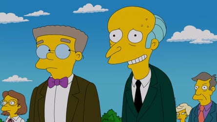  Mr Burns with his adoring sidekick, Smithers.