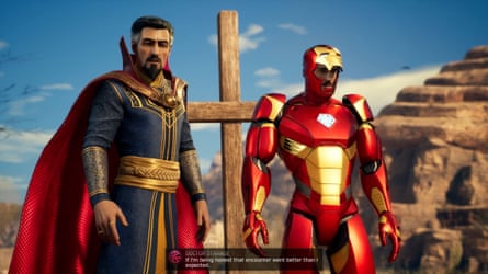 A tremendously camp Tony Stark … Marvel’s Midnight Suns.