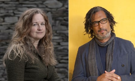 Prof Corinne Fowler, left, has received threats, while David Olusoga, right, has had to employ a bodyguard at speaking events